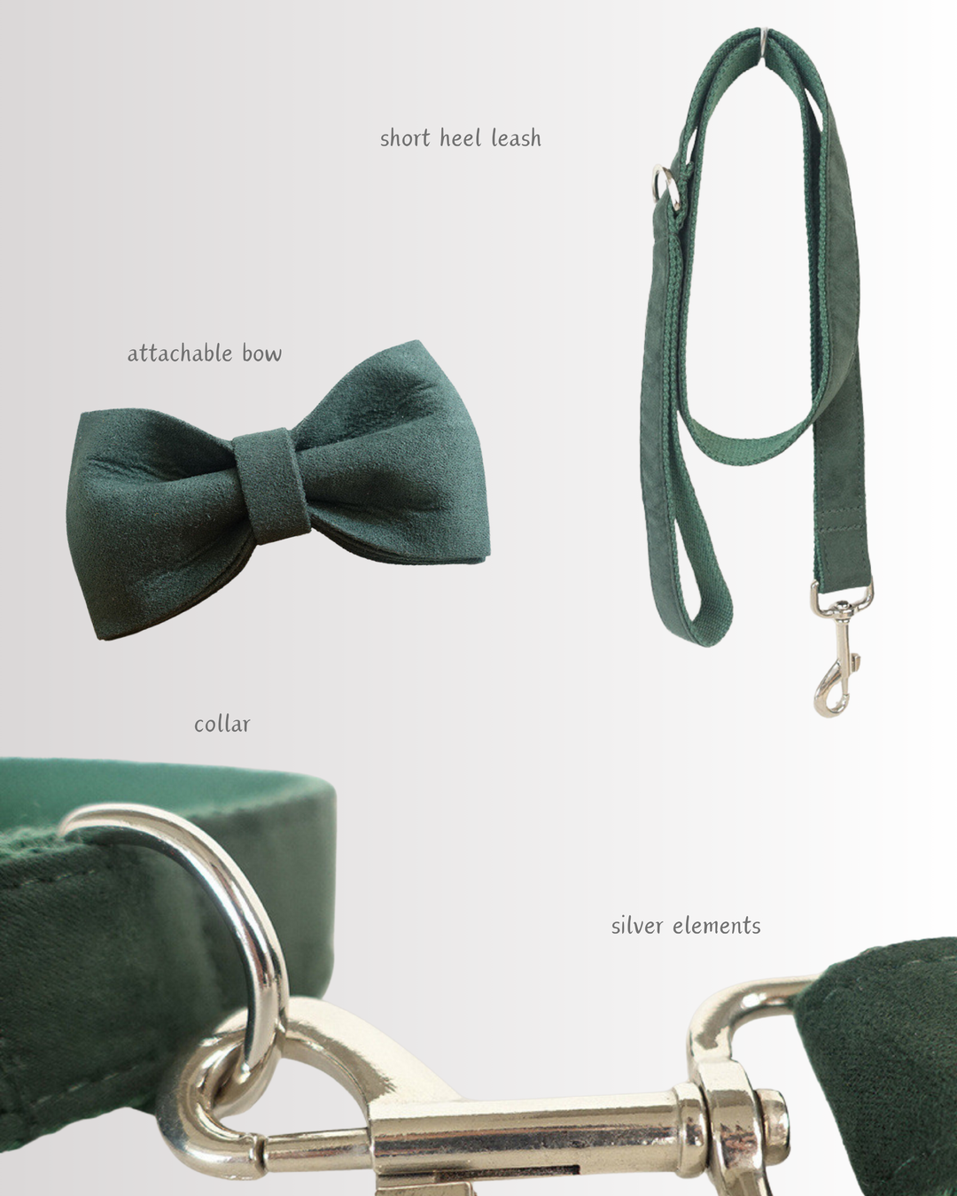 Green Velvet Set + Bow