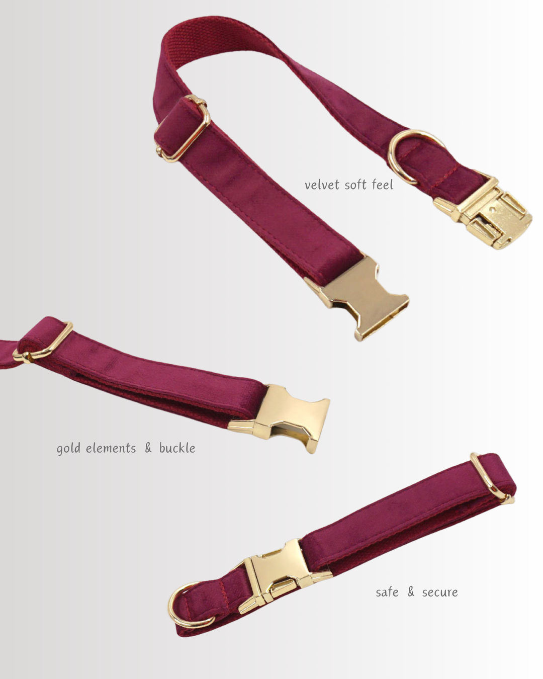 Burgundy Velvet Collar